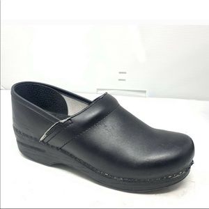 Dansko Black Professional Nurse Leather Clogs